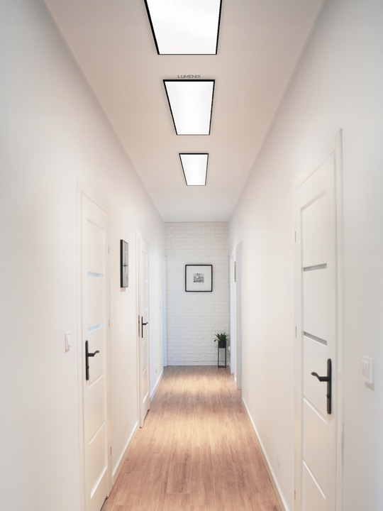 PANEL plafon LED OPRAWA 60x30cm 36W NATYNKOWY sufitowy CZARNY CCD