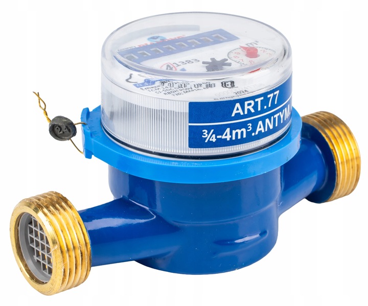 WODOMIERZ LICZNIK MIERNIK DO WODY ZIMNEJ ANTYMAGNETYCZNY DN20 FI 3/4"