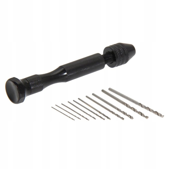 PRECYZYJNA MINI WIERTARKA RĘCZNA MODELARSKA ZACISKOWA WKRĘTAK