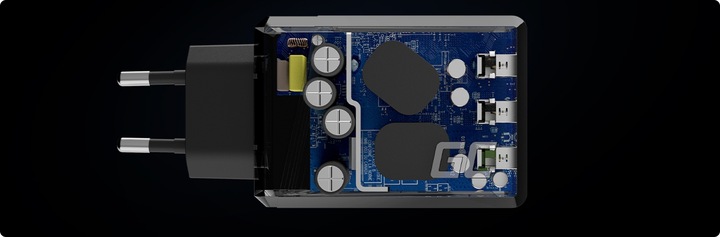 Green Cell Szybka Ładowarka Sieciowa 30W 3x USB 2.4A zasilacz do telefonu