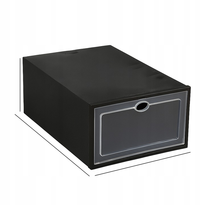 ZESTAW 10X ORGANIZER PUDEŁKA NA BUTY Z KLAPĄ SZAFKA REGAŁ DO SZAFY