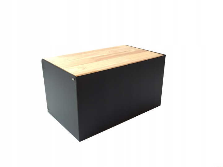 Chlebak Stalowo Bambusowy Pojemnik na Pieczywo Nowoczesny Design