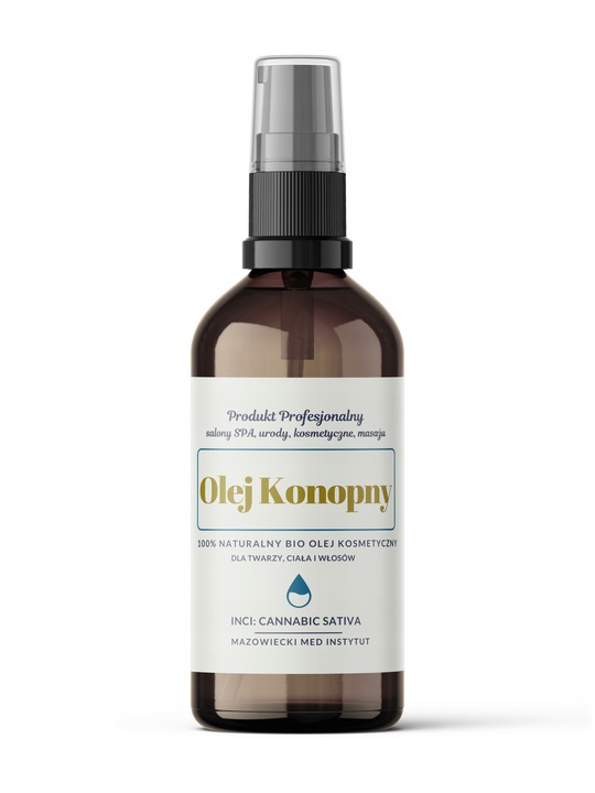 Olej KONOPNY nawilża działa przeciwzapalnie na skórę