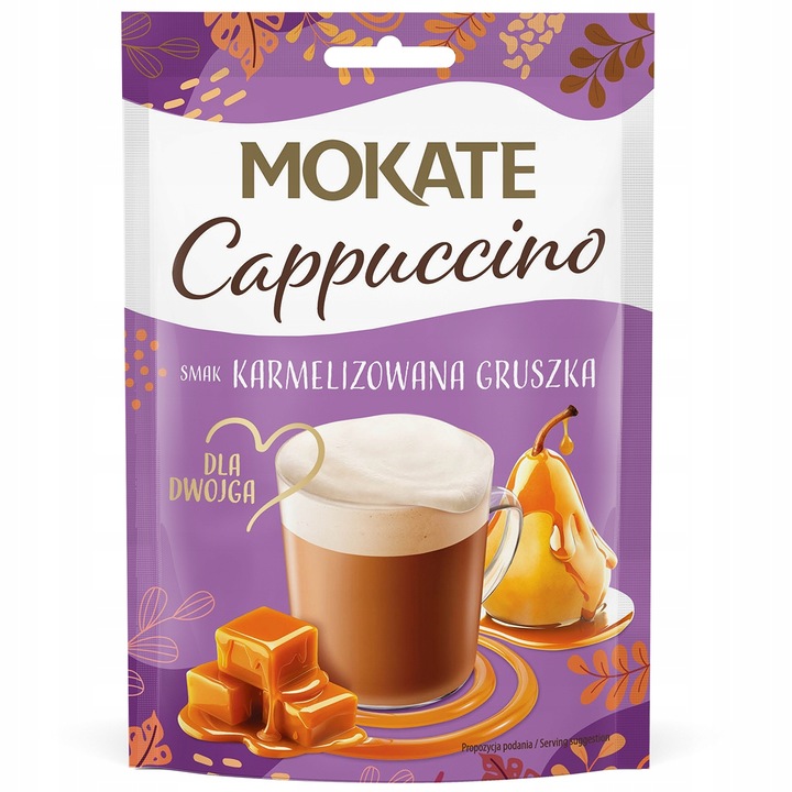 Mokate Cappucino smak Karmelizowana Gruszka 40g x 7szt
