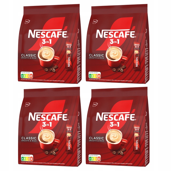 Kawa NESCAFE 3w1 SMOOTH & RICH 4x torba 10 SASZETEK (10 x 16,5g)