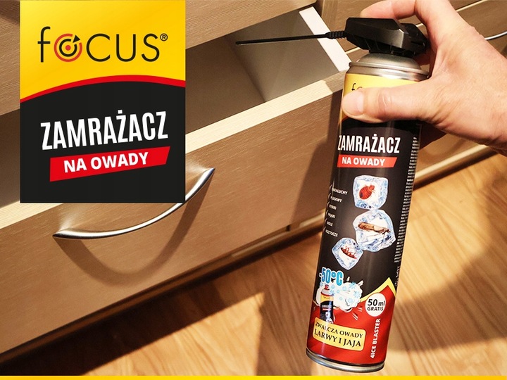 ZAMRAŻACZ na owady zwalcza larwy jaja pluskwy pająki karaluchy XXL