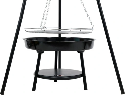 GRILL WISZĄCY OGRODOWY PALENISKO TRÓJNÓG OGNISKO