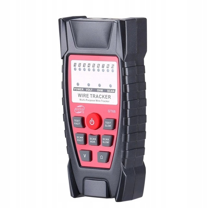 TESTER KABLI SIECIOWYCH Z SONDĄ SZUKACZ PAR PRZEWODÓW SIECI RJ45 RJ11 +ETUI