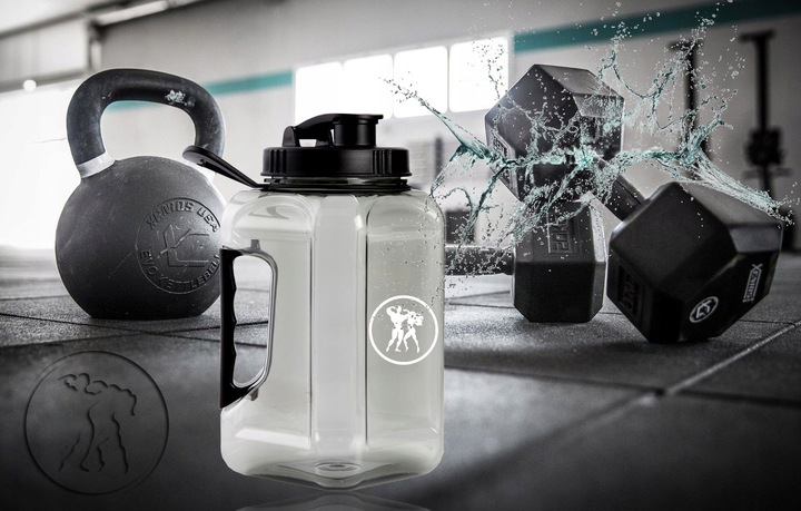 HERKULES Water Jug Kanister 2,4l Z USTNIKIEM BUTLA NA WODĘ BIDON SIŁOWNIA