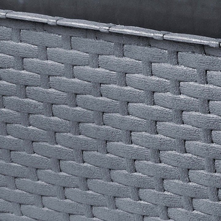 4x SKRZYNKA BALKONOWA DONICZKA DONICA 60cm Z UCHWYTAMI GRAFITOWA