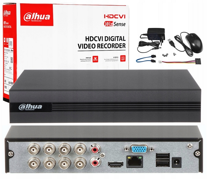 Rejestrator XVR Dahua XVR1B08-I 8 kanałowy do 2Mpx AHD TVI CVI