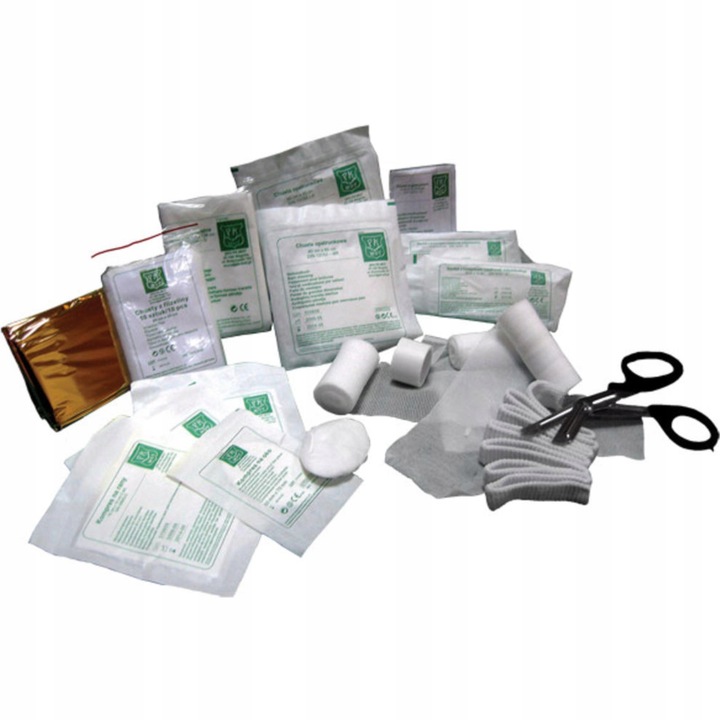 APTECZKA SAMOCHODOWA 41 elementów CAŁA EUROPA norma DIN13164:2022 +ustnik