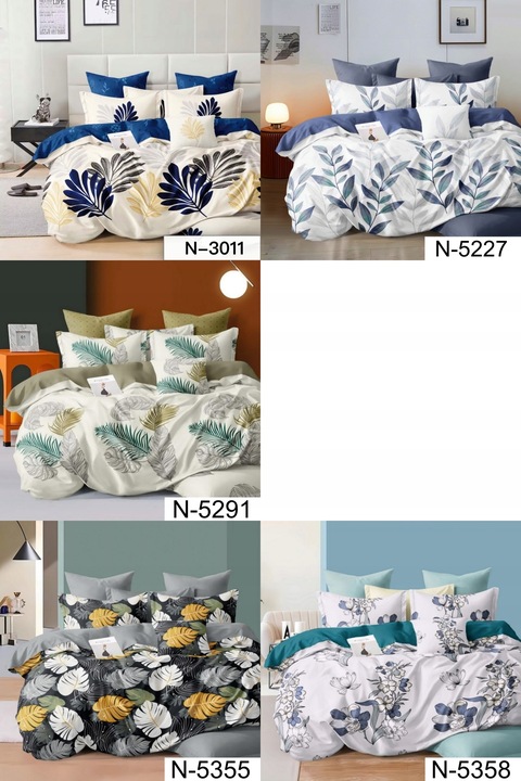 KOMPLET POŚCIEL 160x200 +2 POSZEWKI DWUSTRONNA DUŻO WZORÓW MODNA