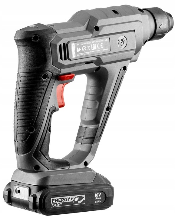 GRAPHITE Młotowiertarka + torba + akumulator + ład