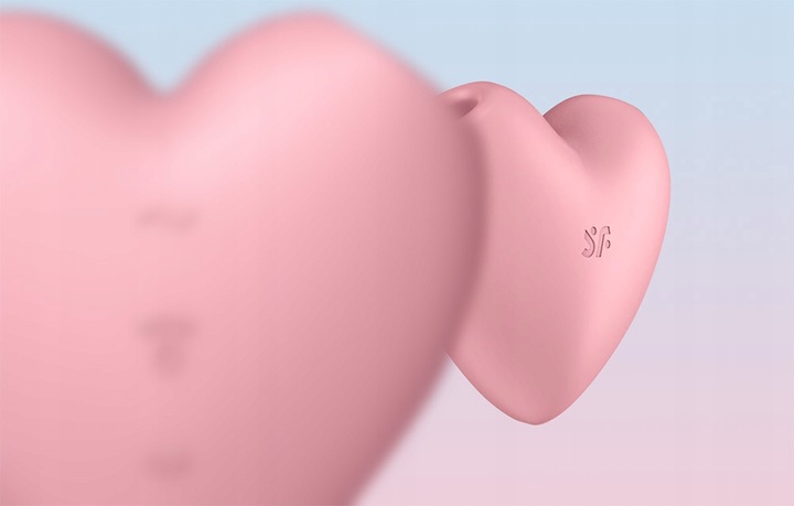 SATISFYER CUTIE HEART MASAŻER ŁECHTACZKI WIBRATOR BEZDOTYKOWY 12 TRYBÓW