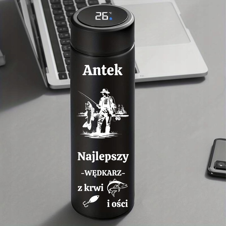 Kubek Termiczny z Czujnikiem Temperatury Grawer Prezent na Urodziny
