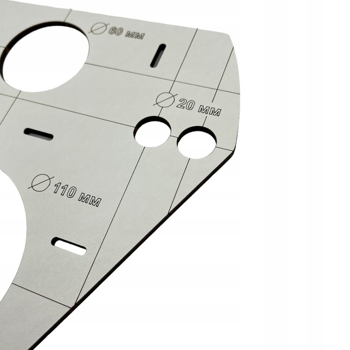 SZABLON WZORNIK OTWORÓW STELAŻ WC GEBERIT TECE GROHE KOŁO CERSANIT