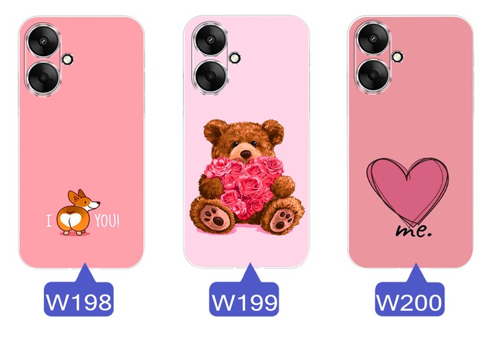 ETUI do Xiaomi Redmi 13C 5G WZORY WALENTYNKOWE WZMACNIANE CASE + SZKŁO