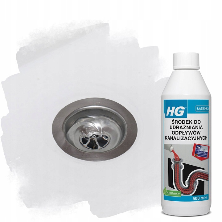 HG środek do udrażniania rur odpływów udrażniacz do rur profesjonalny 1l