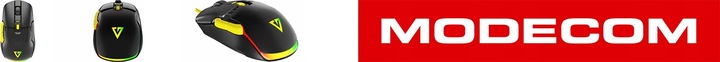 PRZEWODOWA MYSZKA GAMINGOWA 12400 DPI WYMIENNE PANELE MODECOM VOLCANO JAGER