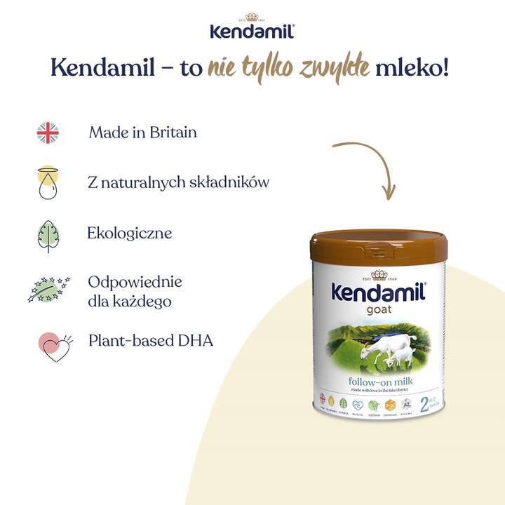 Mleko Kozie Kendamil Następne 2 800g DHA+