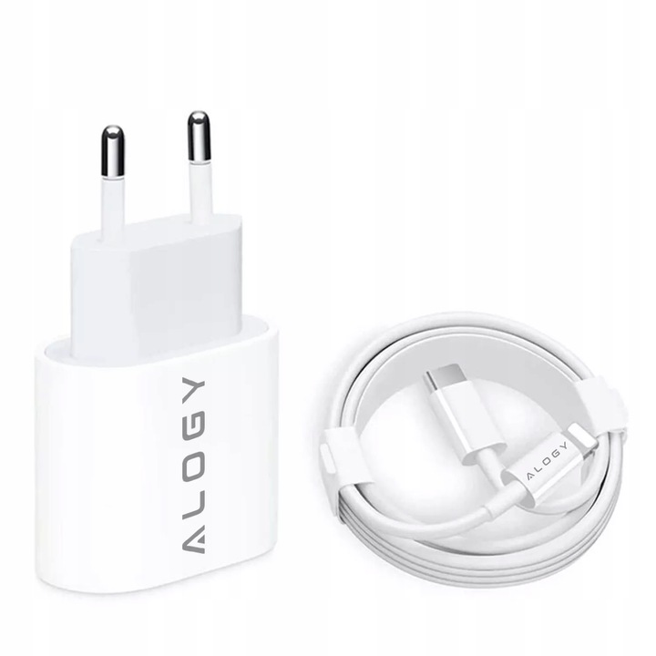ŁADOWARKA SZYBKA USB C 20W +KABEL LIGHTNING DO IPHONE 12 13 14 PRO MAX PLUS