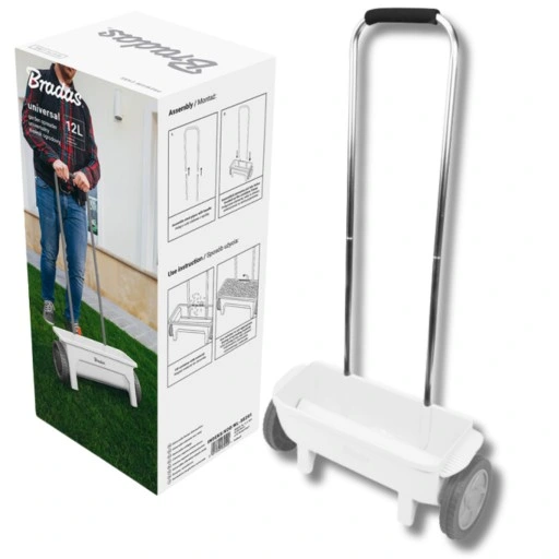 Siewnik Ogrodowy do Nawozów Trawy Uniwersalny Rozsiewacz Rozrzutnik 12L