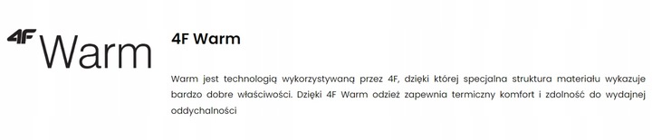 4F POLAR BLUZA POLAROWA Z KAPTUREM ROZPINANA NIEBIESKA M290 r. M