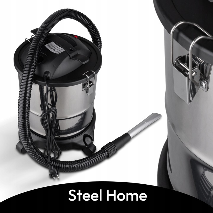 ODKURZACZ PRZEMYSŁOWY DO POPIOŁU PIECA KOMINKA 20L HEPA 2200W +