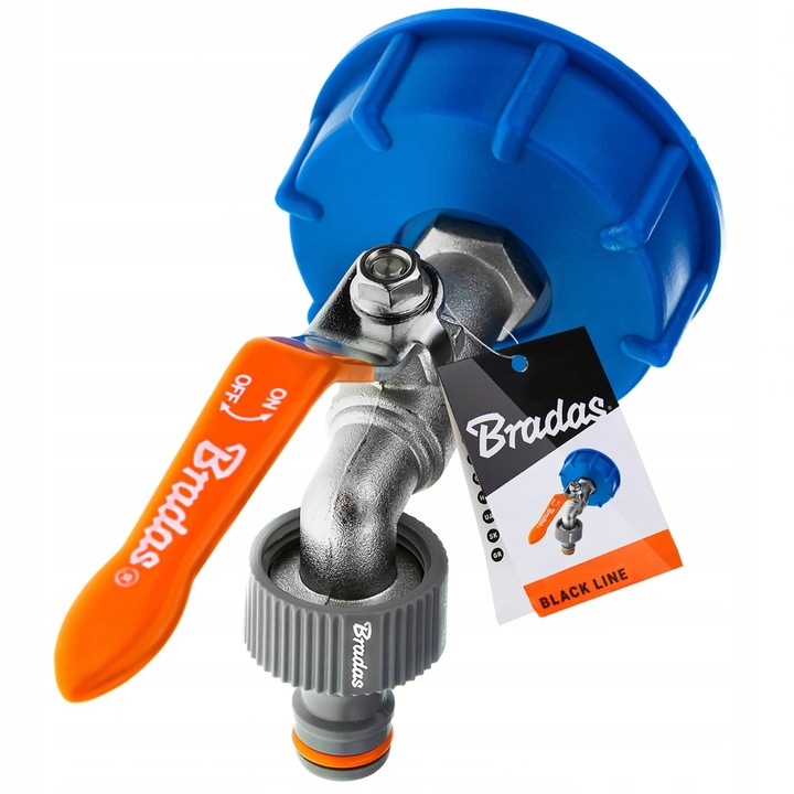 KRAN DO ZBIORNIKA 1000 ZAWÓR DO MAUZERA NA WĄŻ 1/2