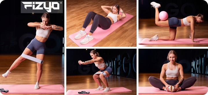 GRUBA Mata Gimnastyczna do Ćwiczeń Jogi Pilatesu 190x60 NBR Fitness 1,5cm