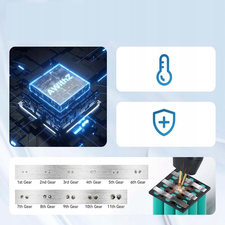 RĘCZNY ZGRZEWARKA PUNKTOWA PRZENOŚNA SPAWARKA DOMOWY DO OGNIW