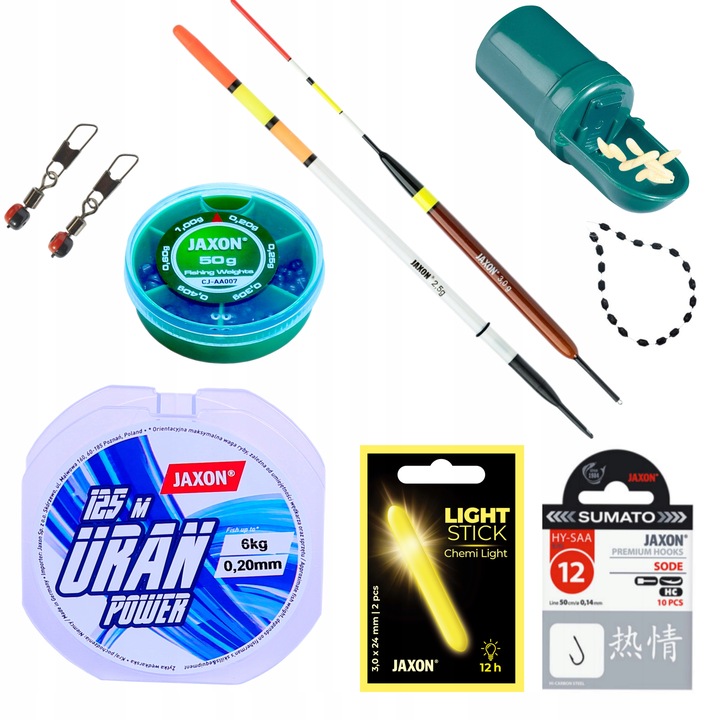 Zestaw spławikowy BOLONKA wędka kołowrotek akcesoria na spławik JAXON