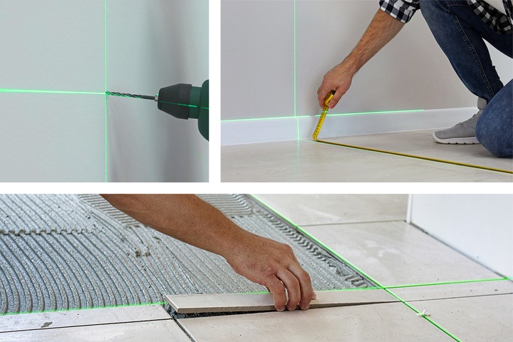 POZIOMICA LASEROWA LASER KRZYŻOWY 4D 16 LINII SAMOPOZIOMUJĄCY 360 +