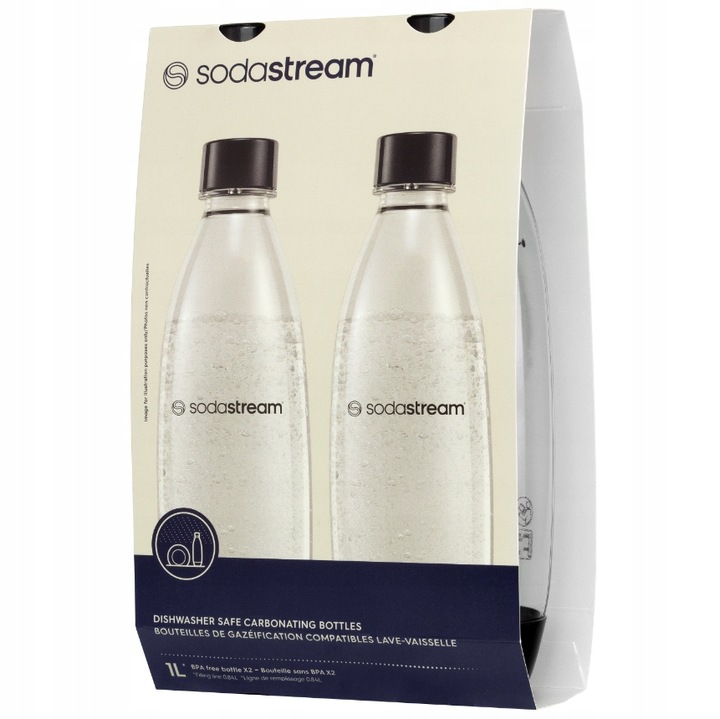 2x BUTLE BUTELKI SODASTREAM BUTELKA DO SATURATORA 1L DWUPAK DO