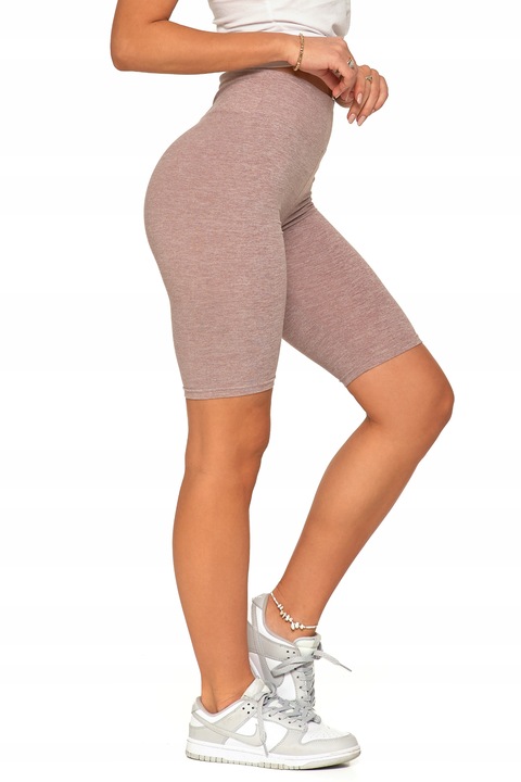 Moraj Mocno Kryjące Legginsy Kolarki Wysoki Stan beżowe 850-018 L/XL