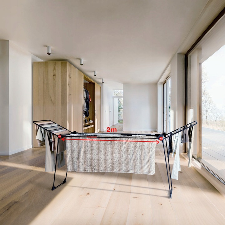 Suszarka na pranie ubrania VILEDA Infinity Flex Ultimate czarna