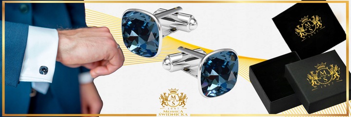 Spinki do Mankietów Koszuli Srebrne Stal Szlachetna 316L Prezent dla Niego