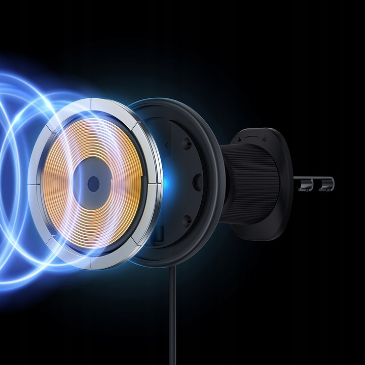 BASEUS MAGNETYCZNY UCHWYT SAMOCHODOWY Z ŁADOWARKĄ MAGSAFE DO IPHONE 15W