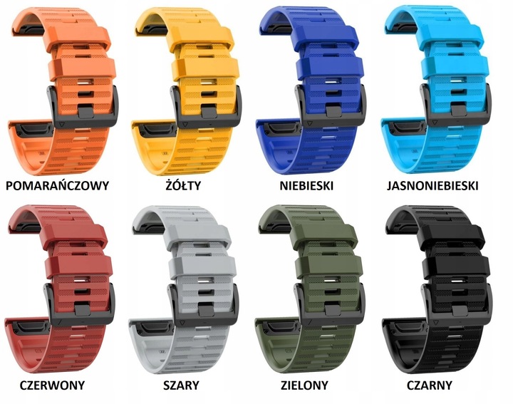 PASEK BRANSOLETA QUICKFIT DO GARMIN FENIX 3 3HR 5X 6X 7X 8 51mm PRO SOLAR