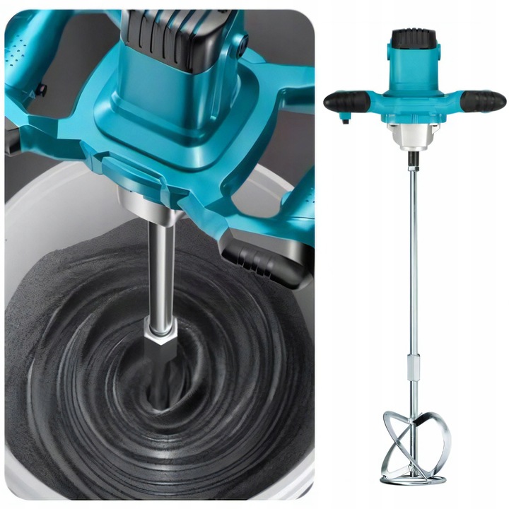 MIESZADŁO DO KLEJU BETONU FARB ELEKTRYCZNE 2600W 2x MIESZALNIK