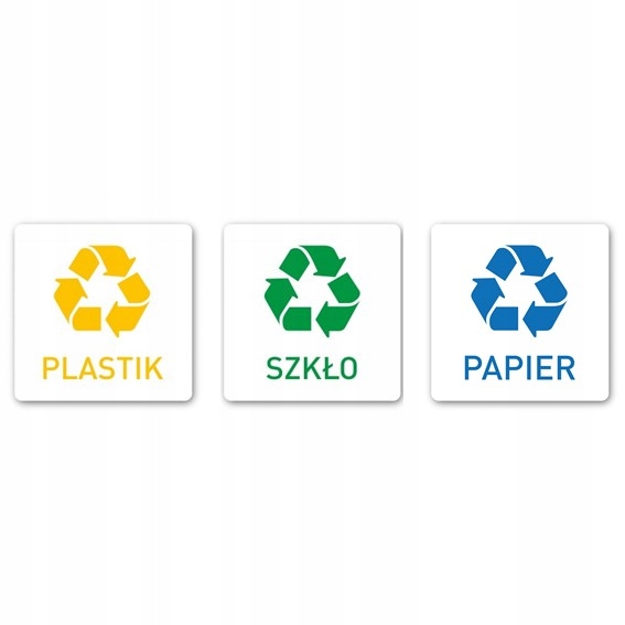 Worki do segregacji śmieci 240L – plastik, papier, szkło – 30 szt.