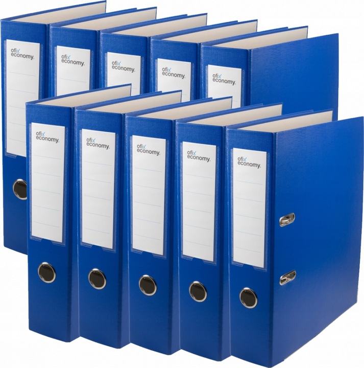 10 x SEGREGATOR BIUROWY A4 75mm SZEROKI OKUTY