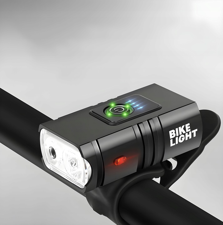 LAMPKA ROWEROWA LAMPKI ROWEROWE USB ZESTAW ZOOM