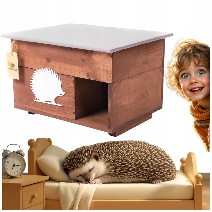 Domek dom dla Jeża jeży DREWNIANY budka dom legowisko producent XXL