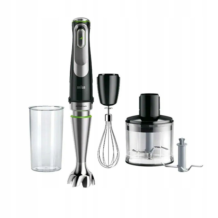 Blender ręczny Braun Multi Quick 9 MQ9135XI Czarny 1200W Rozdrabniacz