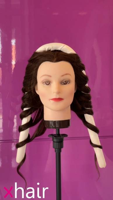 Wałek do kręcenia włosów Opaska do loków Lokówka na noc SATYNOWY PAPILOTY