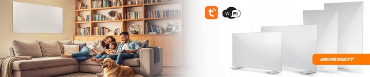 Grzejnik na podczerwień promiennik podczerwieni 600W pilot WiFi