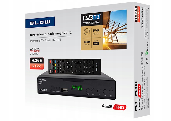 Tuner DVB-T2 Blow 4625FHD
