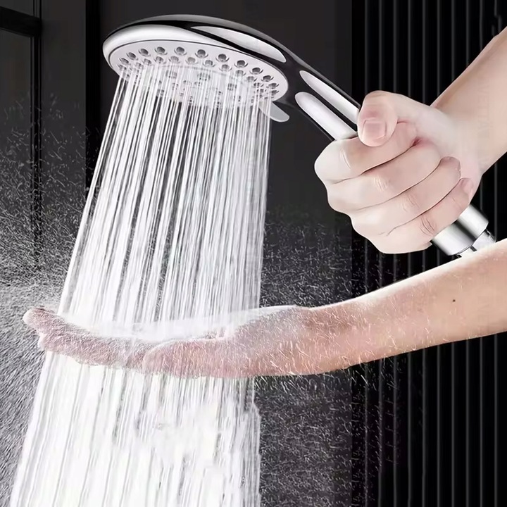 ZESTAW PRYSZNICOWY słuchawka wąż uchwyt 5 TRYBÓW pod prysznic MOC